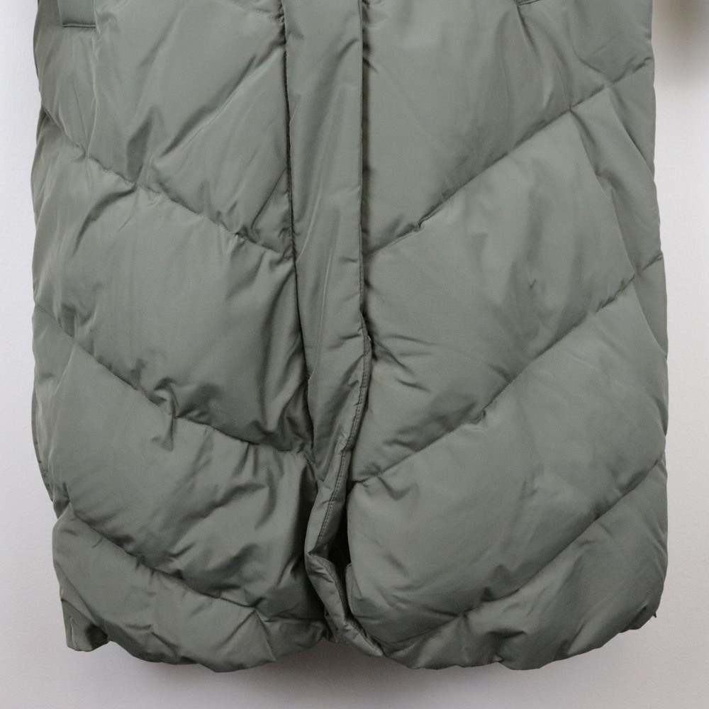 NWT Seraphine Green 3-In-1 Long Chevron Puffer Maternity Coat 4 Babywearing - Picture 9 of 14